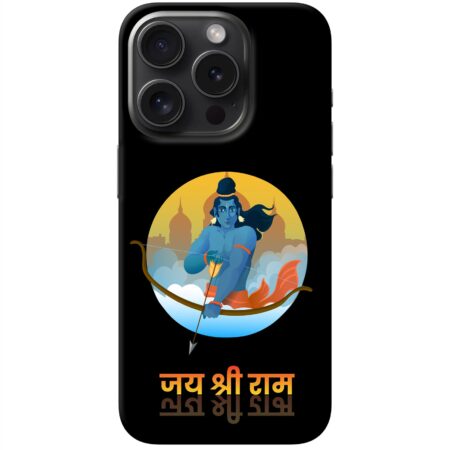 Black Jay Shree Ram iPhone 15 Pro Back Cover