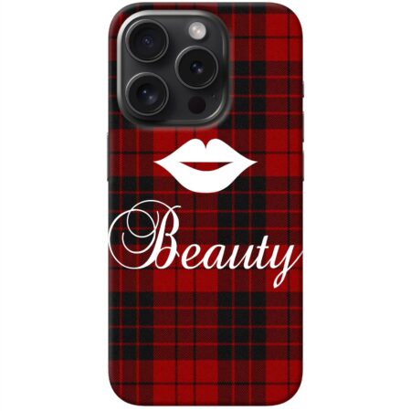 Beauty red square iPhone 15 Pro Back Cover